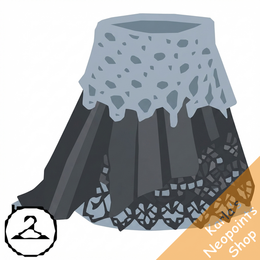 Black and White Lace Skirt
