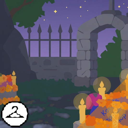 Dia de Los Muertos Cemetery Background