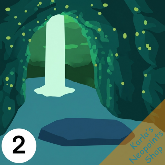 Cave & Waterfall Background