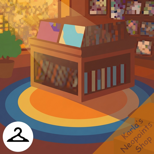 Inside a Record Store Background