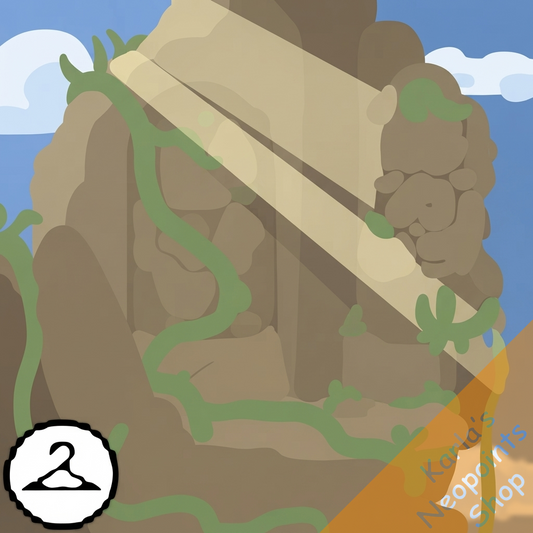 Ancient Mountain Ruins Background