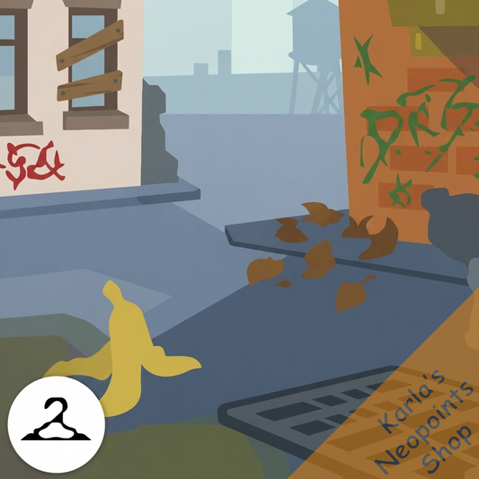 Grimy City Alleyway Background