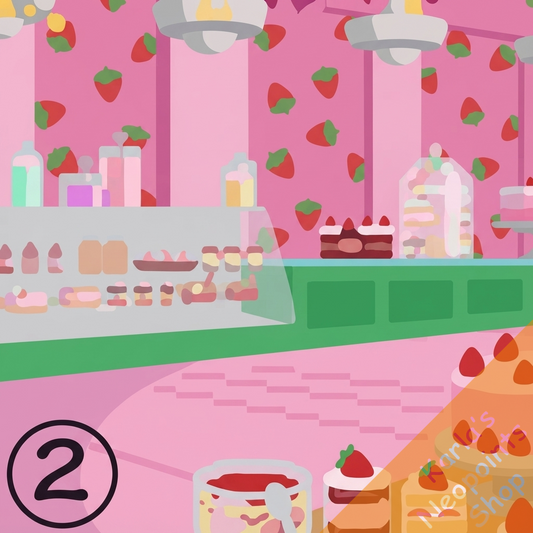 Berry Cute Bakery Background