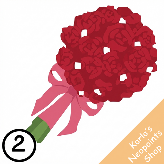 Bouquet of Roses and Pearls