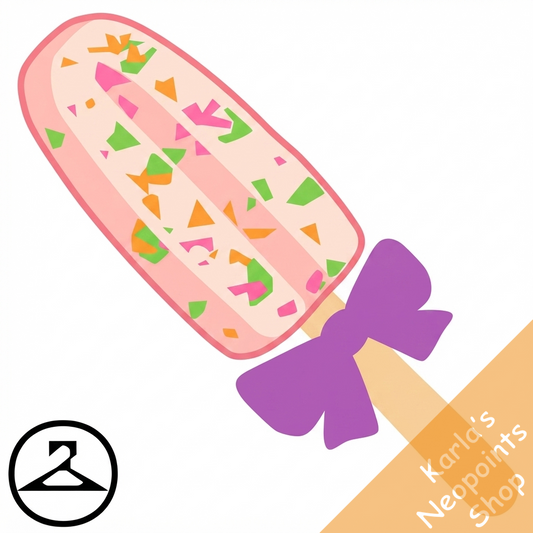 Dappled Rainbow Ice Lolly
