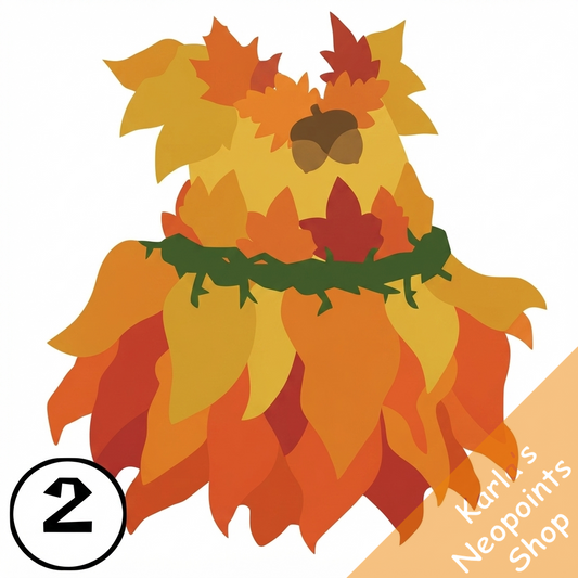 Layered Autumn Leaf Dress