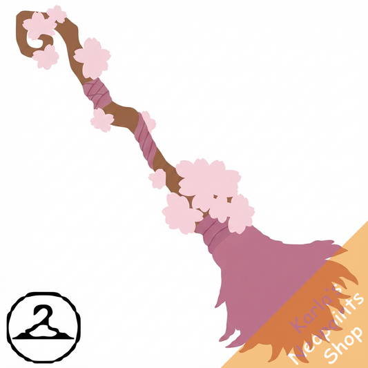 Cherry Blossom Broom Stick Handheld
