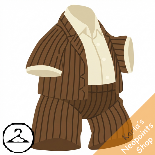 Chocolate Striped Suit