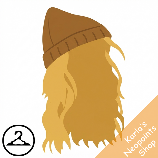 Knit Beanie and Long Wig