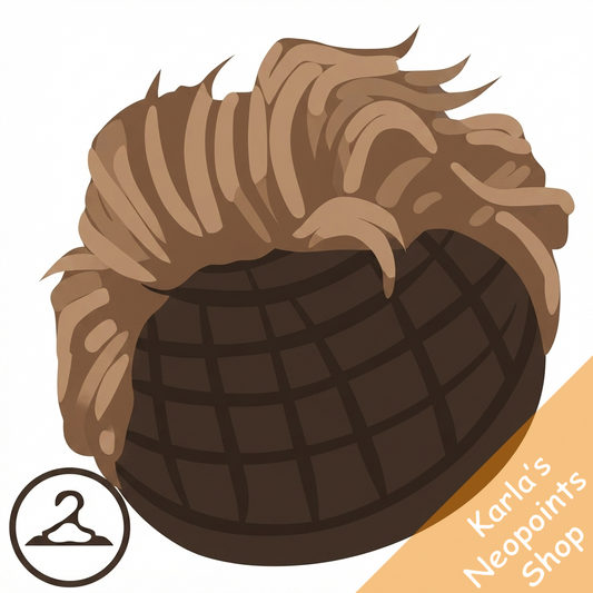 Ruffled Ashy Blonde Wig