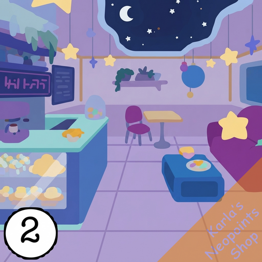 Moonlight Cafe Background