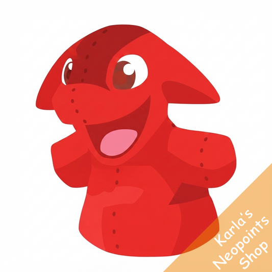 Red Poogle Hand Puppet