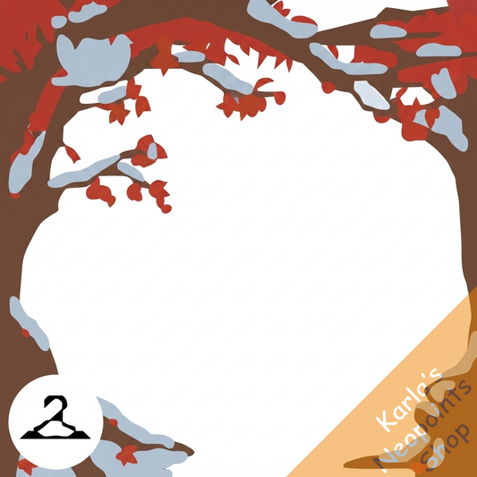 Snowy Fall Forest Branches Garland