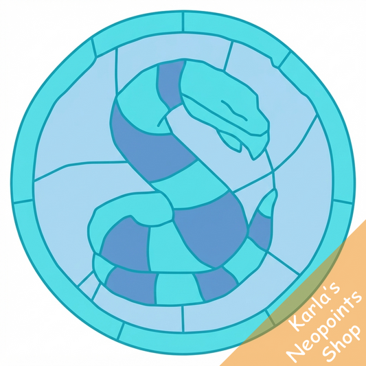 Snowager Stained Glass Window