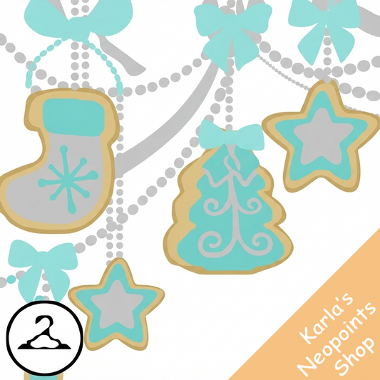 Dyeworks Blue: Sugar Icing Holiday Cookies Garland
