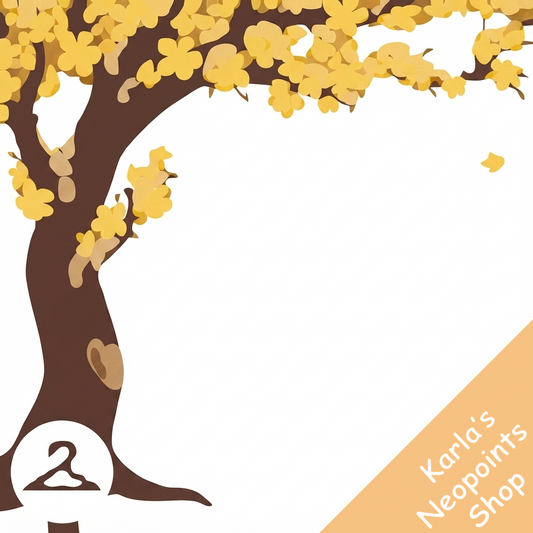 Dyeworks Gold: Snowy Cherry Blossom Side Tree