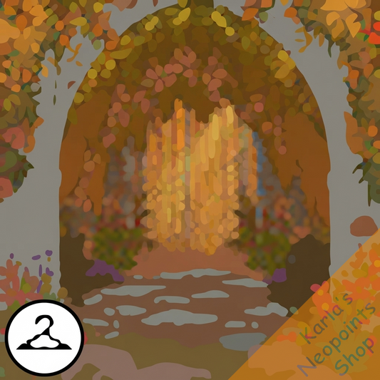 Dyeworks Orange: Mystical Forest Entryway Background