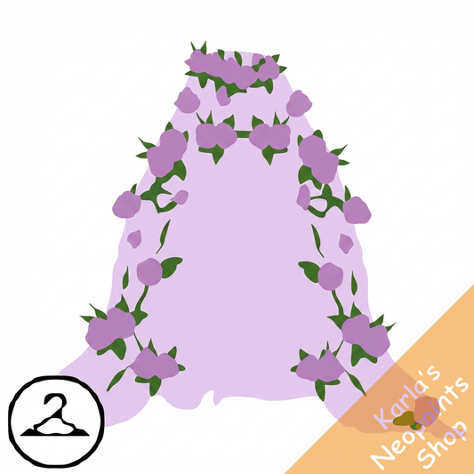 Dyeworks Lavender: Summery Floral Cape