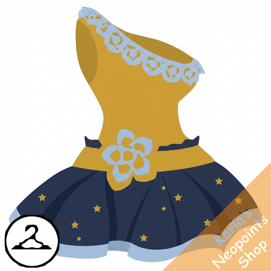 Dyeworks Blue: Black and White New Years Dress