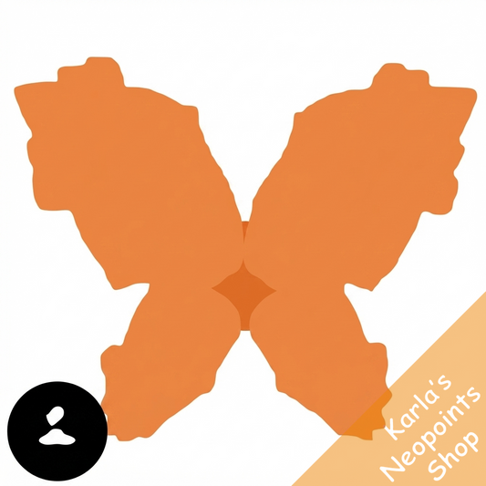 Dyeworks Orange: Delicate White Lace Wings