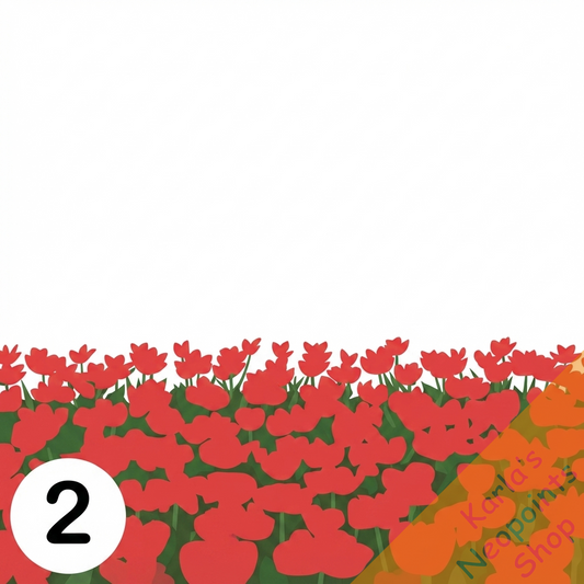 Dyeworks Red: Field of Flowers Foreground