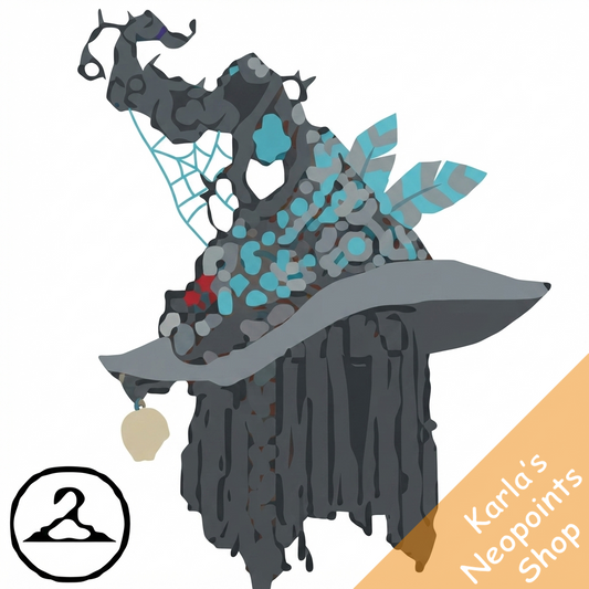 Dyeworks Grey: Decorated Witch Hat and Wig