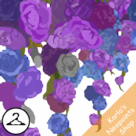 Dyeworks Purple: Cascading Roses
