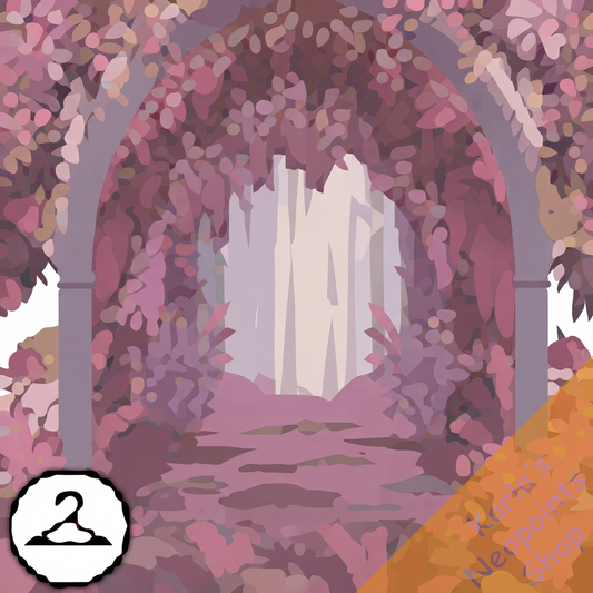 Dyeworks Pink: Mystical Forest Entryway Background
