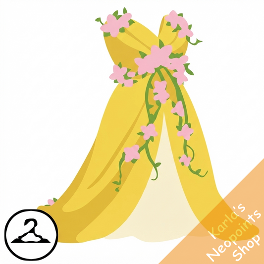 Dyeworks Yellow: Flowing Floral Dress