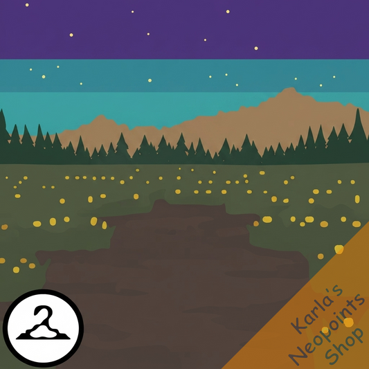 Dyeworks Turquoise: Eventide Mountains Background