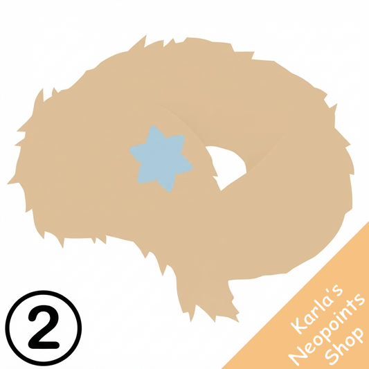 Dyeworks Brown: Pristine White Snowflake Stole