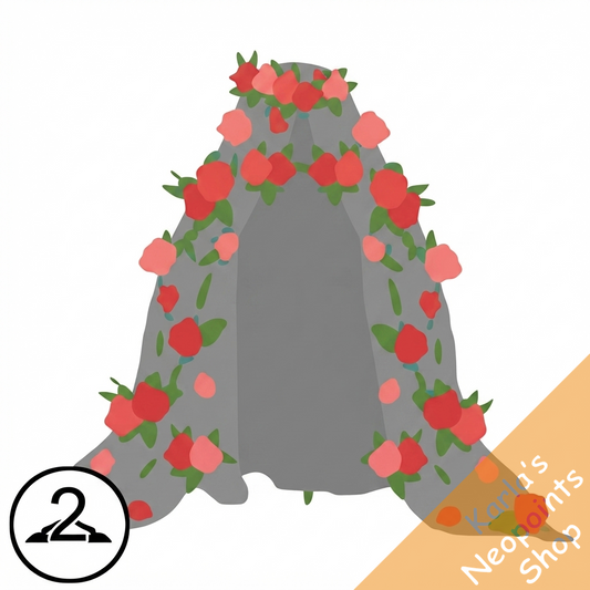 Dyeworks Black: Summery Floral Cape