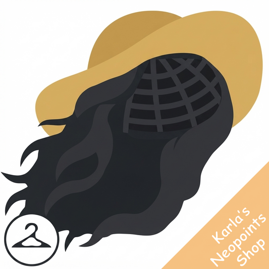 Dyeworks Black: Windswept Wig and Hat
