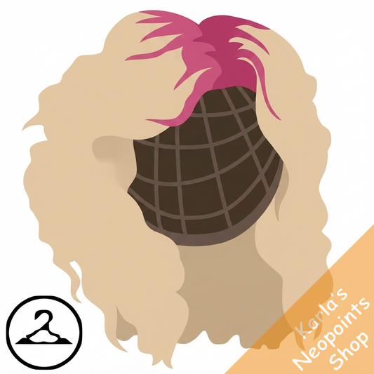 Dyeworks Pink: Summer Orange Root Blonde Wig