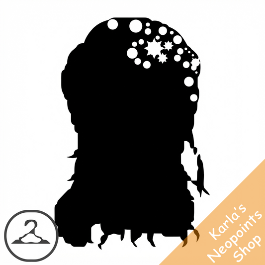 Dyeworks Black: Snowfall Long Hair