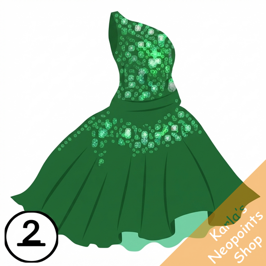 Dyeworks Green: Sparkling Red Holiday Dress