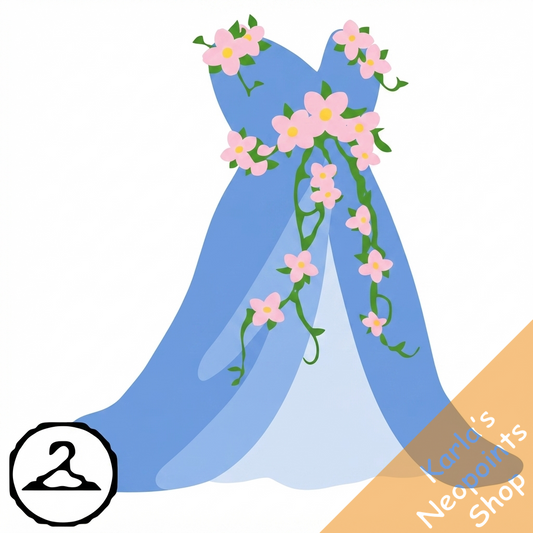 Dyeworks Blue: Flowing Floral Dress