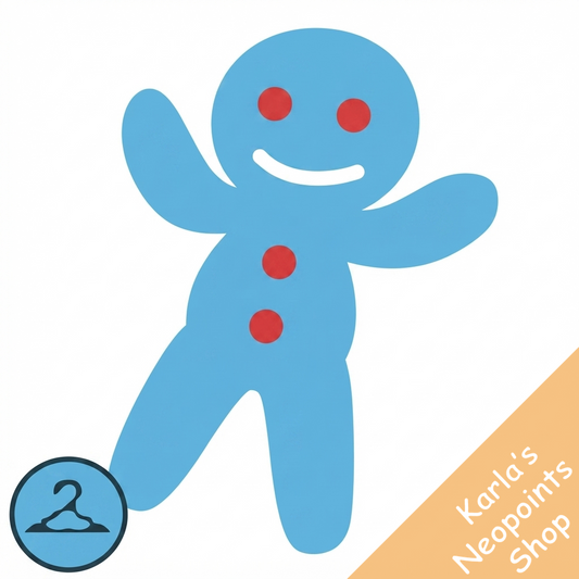 Dyeworks Blue: Handheld Iced Gingerbread Cookie