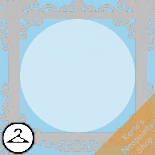 Dyeworks White: Ornate Frosted Window Foreground
