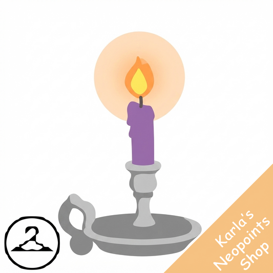 Dyeworks Purple: Glowing Handheld Candle