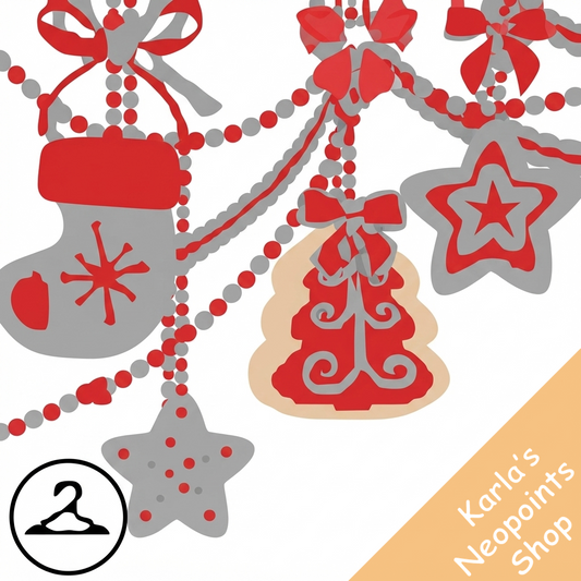 Dyeworks Red: Sugar Icing Holiday Cookies Garland