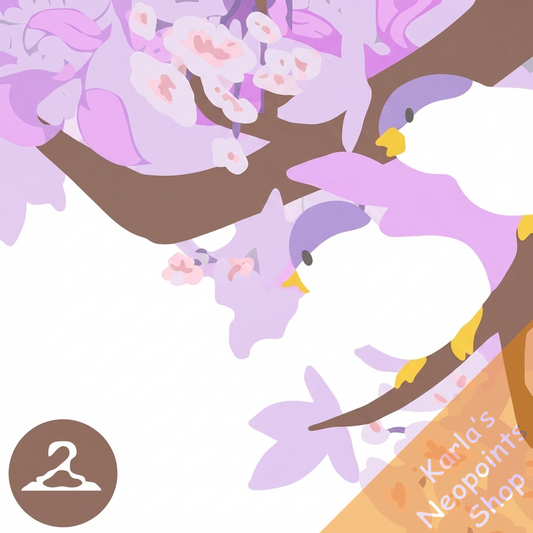 Dyeworks Purple: Branch of Singing Weewoos Garland