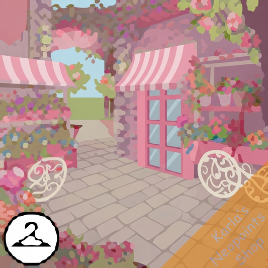 Dyeworks Pink: Vintage Valentine Flower Vendor Background