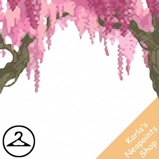 Dyeworks Pink: Wisteria Trees Foreground