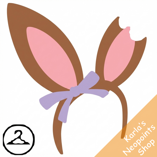 Dyeworks Brown: Bitten Snowbunny Ears Headband