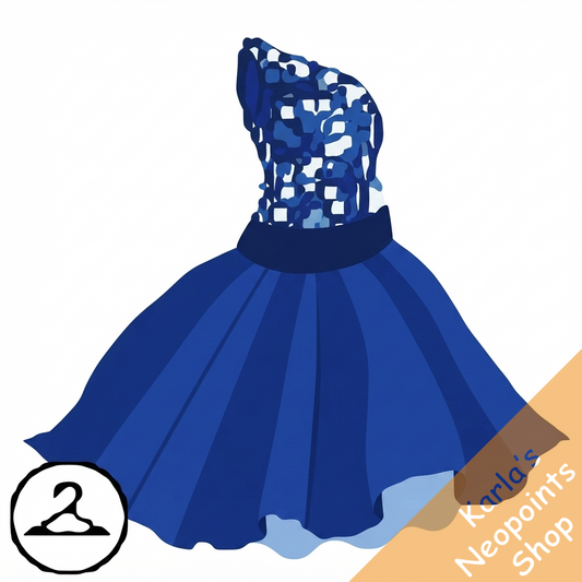 Dyeworks Blue: Sparkling Red Holiday Dress