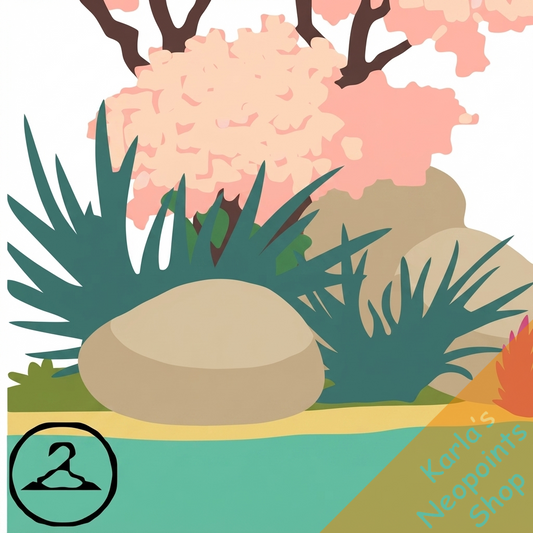 Dyeworks Pink: Ornamental Lake with Goldies