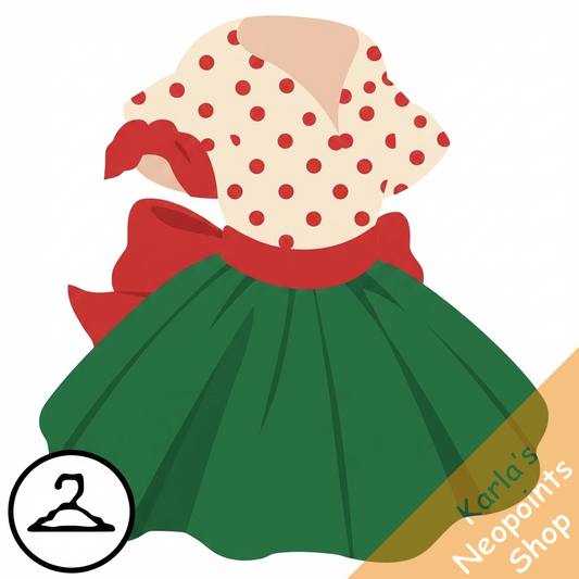 Dyeworks Red: Polka Dot Holiday Dress