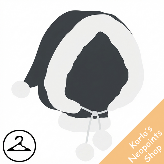 Dyeworks Black: Wintery White Hood