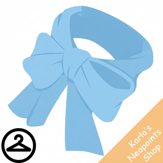 Dyeworks Light Blue: Big Bow Scarf
